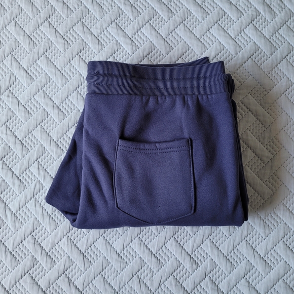 Men's Fleece Navy Blue Jogger Pants - Picture 6 of 8